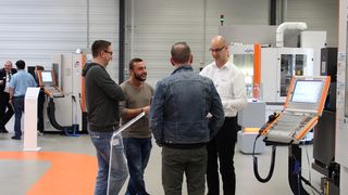 Auf der Hausausstellung zeigte GF Machining Solutions im Kompetenzzentrum sein gesamtes Spektrum an Maschinen. (Bild: Kroh)