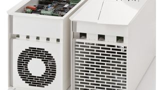 In neuem servicefreundlichem Design: Frequenzumrichter für Drehstrommotoren bis 200 kW. (KIMO)