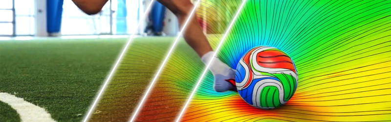 Behind every precise shot is also engineering: simulation makes the physics of football visible.(Source:  Dassault Systèmes)