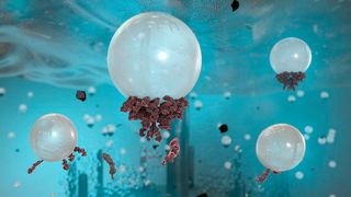 Aus Bakterien gewonnene bioaktive Stoffe sollen zielgerichtet an den Oberflächen von Erzmineralen binden, metallhaltige Wertpartikel einsammeln und wertlose Bestandteile zurückhalten. (Bild: HZDR/ 3D Kosmos)