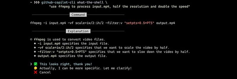 Der neue Copilot für die Kommandozeile hilft, Befehle und Loops zu erstellen. Der neue Copilot für die Kommandozeile hilft, Befehle und Loops zu erstellen.