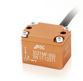 (Der Beschleunigungssensor ASC 5521MF kann sowohl statische als auch dynamische Beschleunigungen erfassen. Bild: ASC GmbH)