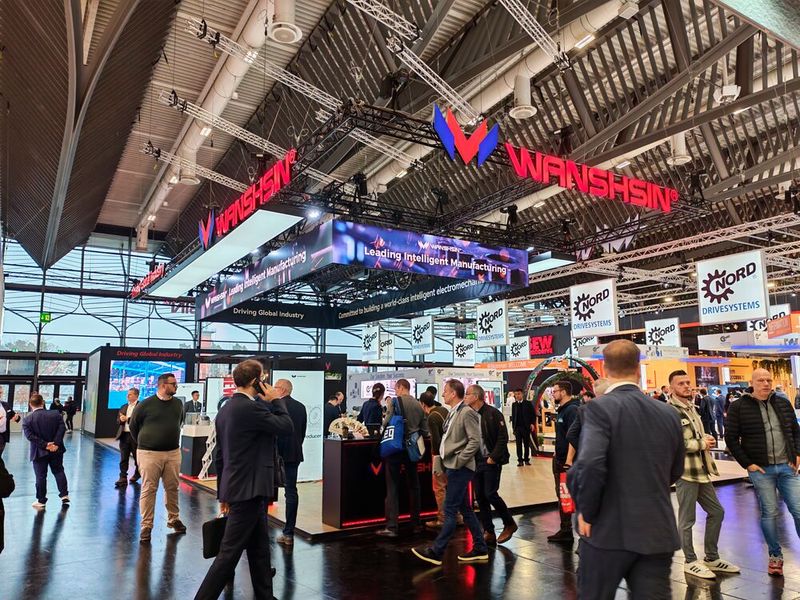 Messestand von Wanshsin Seikou auf der SPS 2026 (Bild: Bejagaur)