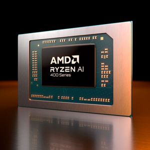 Neben der hier gezeigten Mobile-Variante von Ryzen AI 400 soll später noch eine Desktop-Version für Sockel-AM5-Mainboards folgen.(Bild:  AMD)
