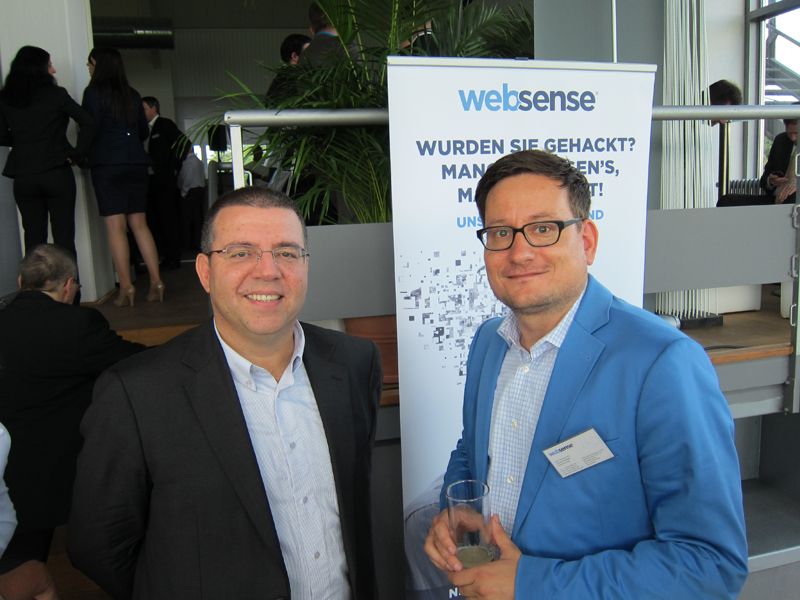 Infinigate-CEO David Martinez (l.) mit Uwe Hartmann, Websense (Bild: IT-BUSINESS)