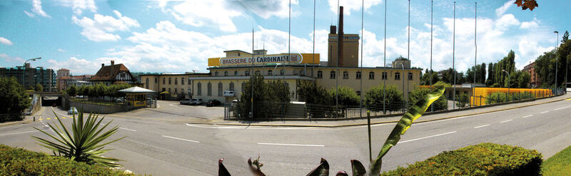 Entrée de la Brasserie Cardinal qui cèdera sa place au futur Quartier de l'innovation. (Image: MSM)