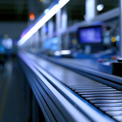 Wo starre Transportbänder an mechanische Grenzen stoßen, schaffen intelligente Transportsysteme neue Flexibilität. (Bild: © Matthew – stock.adobe.com_KI-generiert)