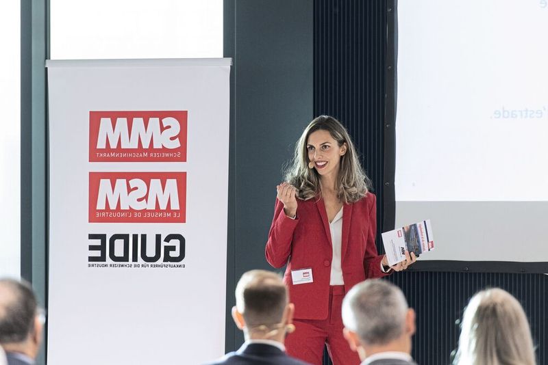 Margaux Pontieu en pleine modération lors du Congrès MSM. (Source : Thomas Entzeroth)