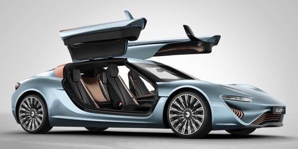 Der elektrisch angetriebene Supersportwagen Quant: mit einer maximalen Gesamtleistung von 680 kW und einer Höchstgeschwindigkeit von 380 km/h – und einer rein elektrischen Reichweite von 600 km (nanoFLOWCELL AG)