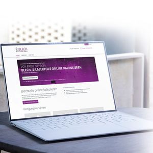 Die Oberfläche des Bestellportals ist vollständig an die Bedürfnisse und den Auftritt des Blechbearbeiters anpassbar.(Bild:  Rock IT)