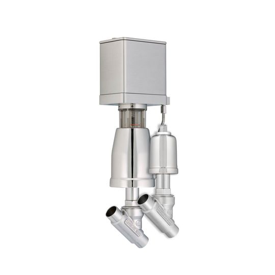 Das Absperrventil Typ 7015 und das Stellventil Typ 7025 mit integriertem, digitalem Stellungsregler finden insbesondere in der Lebensmittel- und Getränkeherstellung Anwendung.(Bild:  Schubert & Salzer Control Systems)