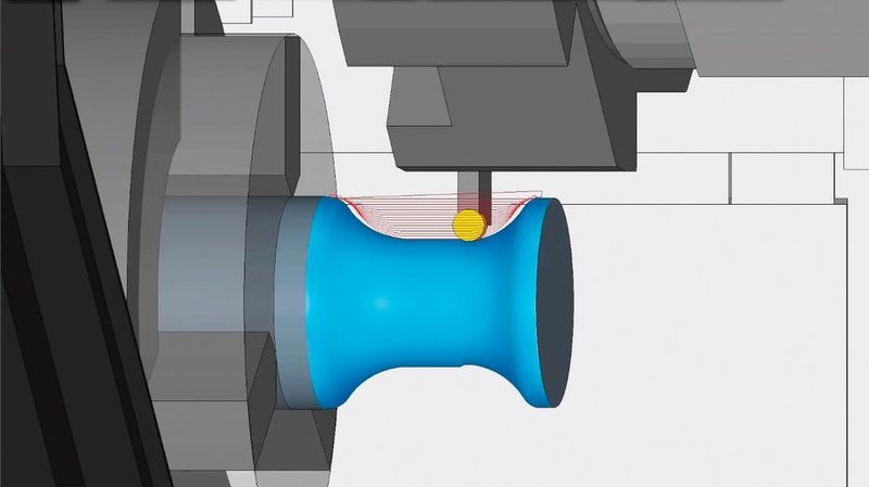 Profit Turning is a more advanced, productive and safe cutting method for high-speed roughing.  (DP Technology)