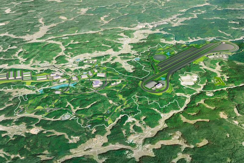 Der Parcours nutze die lokale Topographie mit einem Höhenunterschied von rund 75 Metern zwischen höchstem und tiefstem Punkt. (Toyota)