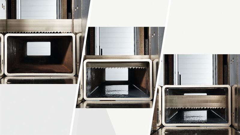 Reaktiv! Sowohl dickwandiges als auch dünnwandiges Material, wechselnde Eingriffslängen bei Rundmaterial und auch harte Stellen im Vollmaterial erkennt das System Kastorespond rechtzeitig und reagiert mit dem passenden Vorschub, damit nichts schiefgehen kann. (Bild: Kasto)