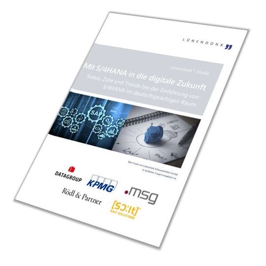 Die Studie "Mit S/4HANA in die digitale Zukunft" ist bei Lünendonk kostenlos erhältlich. Die Studie "Mit S/4HANA in die digitale Zukunft" ist bei Lünendonk kostenlos erhältlich.