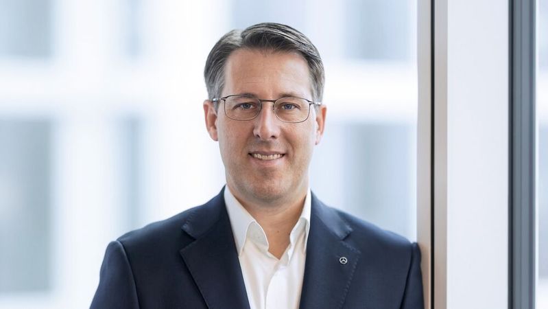 Mercedes-Vans-Chef Thomas Klein will sein Unternehmen wieder zu alter Absatzgröße führen.(Bild:  Mercedes-Benz)