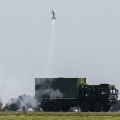 Successful launch of the FV-014 Loitering Munition System. (Source: Rheinmetall AG)