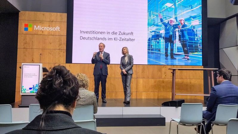 Microsoft-Präsident Brad Smith verkündete ein umfassendes Investitionspaket in den KI-Standort Deutschland.(Bild:  Vogel Communications Group)