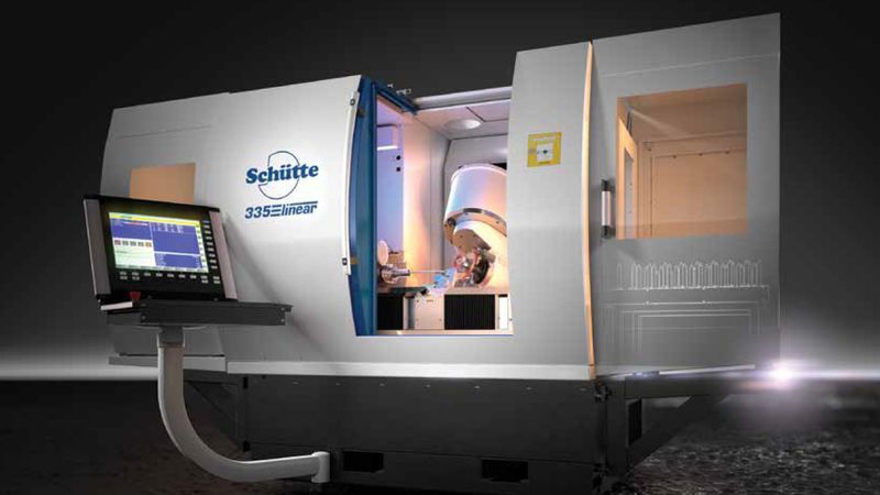 Mit den 5-Achs-Universal-Schleifmaschinen 335linear lassen sich alle Anforderungen für die Produktion und das Nachschleifen von Werkzeugen jeglicher Art realisieren.(Bild:  Schütte)