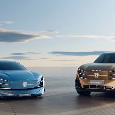 Mit Concept 6 (links) und Concept 8 zeigt Peugeot eine neue Designlinie für China und die Welt. (Bild: Peugeot)