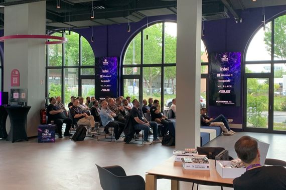 Das TERRA GAMING Bootcamp vom Wortmann war gut besucht und alle freuten sich schon auf das Event. (Bild: Vogel IT-Medien)
