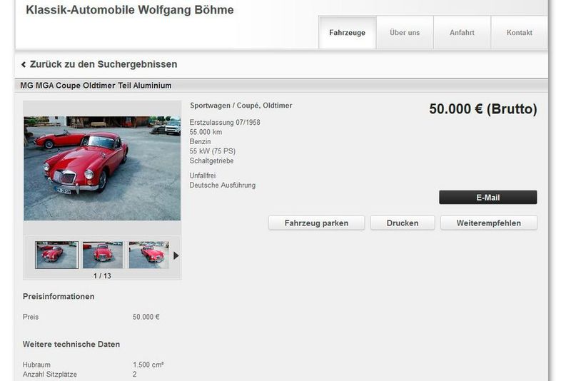 Weiteres Opfer der Flammen war wohl ein MG Coupé. (Screenshot)