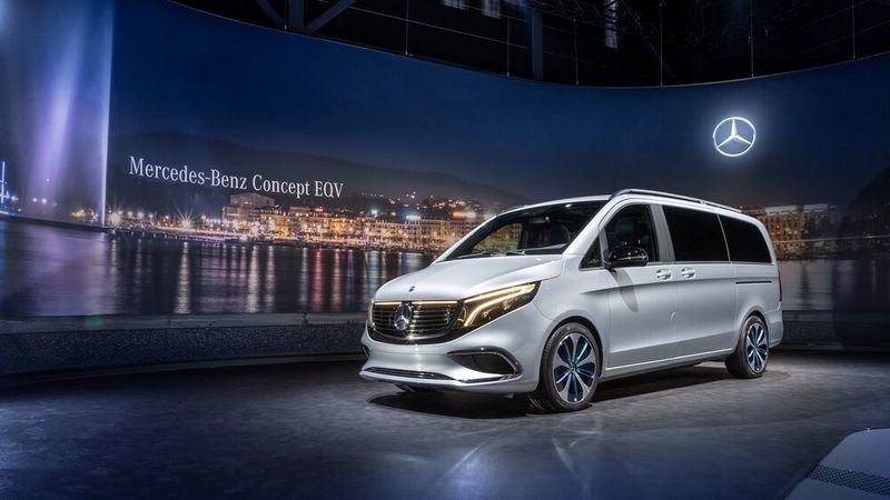 Der EQV ist ein vollelektrischer Van von Mercedes-Benz. (Daimler)