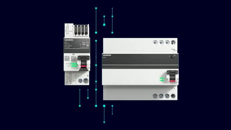 Left: the single-phase version of the SENTRON ECPD with RCM, right: a model of the future three-phase version of the SENTRON ECPD.(Source:  Siemens)