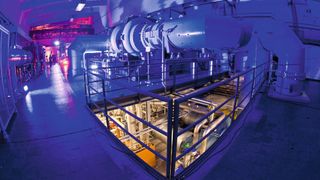 Im Turbinenprüfstand Next Generation Turbine Test Facility (NG-Turb) des DLR-Instituts für Antriebstechnik in Göttingen werden zukünftige Hochleistungsturbinen untersucht (Bild: DLR)
