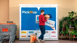 Kunden von Migros finden immer mehr dieser „PickMup“-Abholstationen im Migros-Shop ihrer Wahl. Der Schweizer Einzelhandelsriese will das Angebot mithilfe von Cleveron massiv ausbauen. (Cleveron)