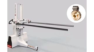 Das flexible und kompakte System zur Patientenumlagerung erleichtert die Arbeit des Pflegepersonals und steigert den Komfort für bettlägerige Menschen. Die Wendevorrichtung besteht aus einem zweistufigen Schneckengetriebe mit Norm-Schneckenradsätzen von Framo Morat. (Franz Morat Group)