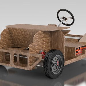 Das Chassis des Noah besteht weitgehend aus Zucker und Flachs.(Bild:  TU Ecomotive, Einhoven)