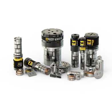 Matrix Tools zeigt Werkzeuge im Bereich der Thick-Turret-Werkzeuge für Stanzmaschinen und das Werkzeugschärfen. (Bild: Matrix Tools)