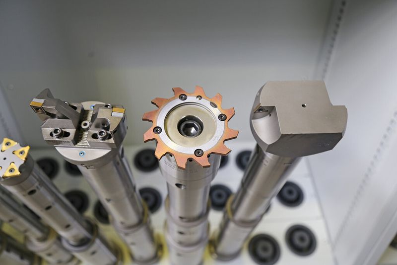 Die Systemwerkzeuge von Urma für die Bohrungsbearbeitung: Rechts das Faswerkzeug, links das Ausdrehwerkzeug und in der Mitte das RX-Reibwerkzeug. (Bild: Matthias Böhm)