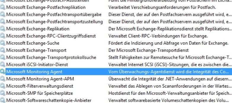 Abbildung 12: Sobald Daten eingelesen sind, zum Beispiel beim Exchange 2013-Management Pack, lassen sich im Bereich 