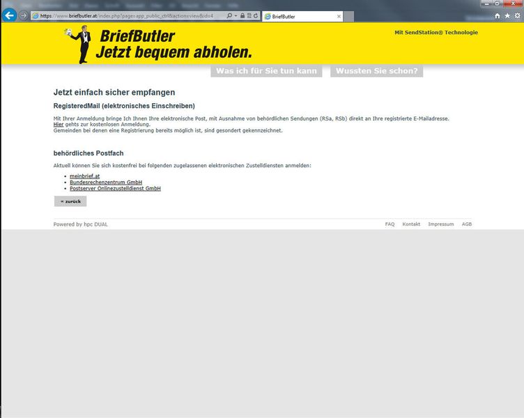 ... durch den Bestellvorgang (Foto: HPC Duale Zustellsysteme GmbH, Wien)