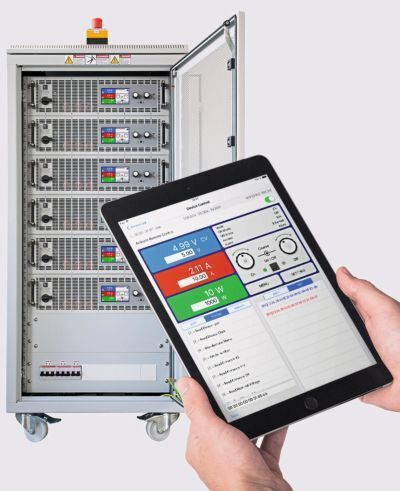 Netzgeräte über das iPad oder den PC überwachen und steuern: Mit der Fernsteuerungssoftware  EA Power Control.  (EA Elektro-Automatik)