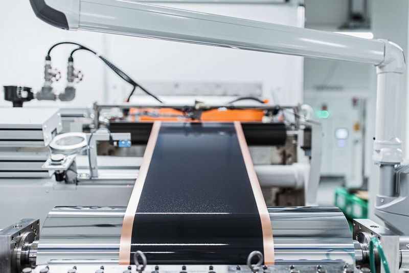 Für eine qualitativ hochwertige Elektrodenbeschichtung ist eine präzise Dosierung und Applikation von entscheidender Bedeutung (Beispielbild).(Bild:  Dürr AG)