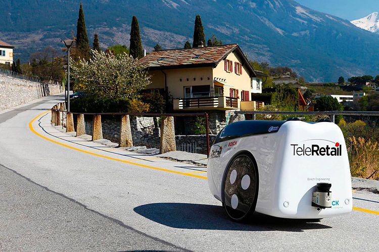 Die Artificial Intelligence des von Tele-Retail entwickelten Autopilot „Aito“ ermöglicht selbstständige fahrende Transporter zur Automatisierung vielfältiger Logistikaufgaben. Die  autonom fahrenden Level-5-Transportkapseln sollen die Transport- und Liefer-Logistik besonders im urbanen Raum übernehmen. (Tele-Retail)