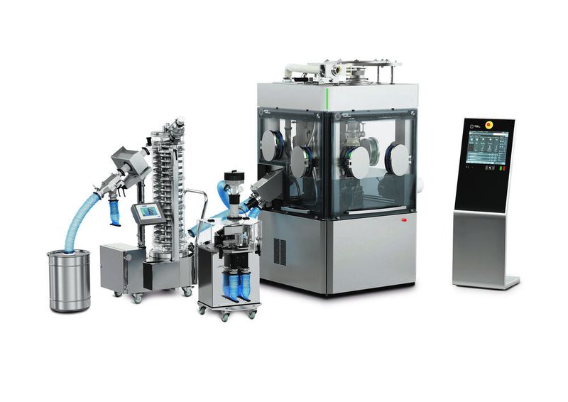 Elementarer Bedienerschutz: Die F20i ist standardmäßig staubdicht und lässt sich mit dem passenden Containment-Paket ausstatten.  (Bild: Fette Compacting)