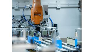 Die Produktion von Batteriemodulen für Hochvoltbatterien in Leipzig. (ChristophBusse.de/BMW)