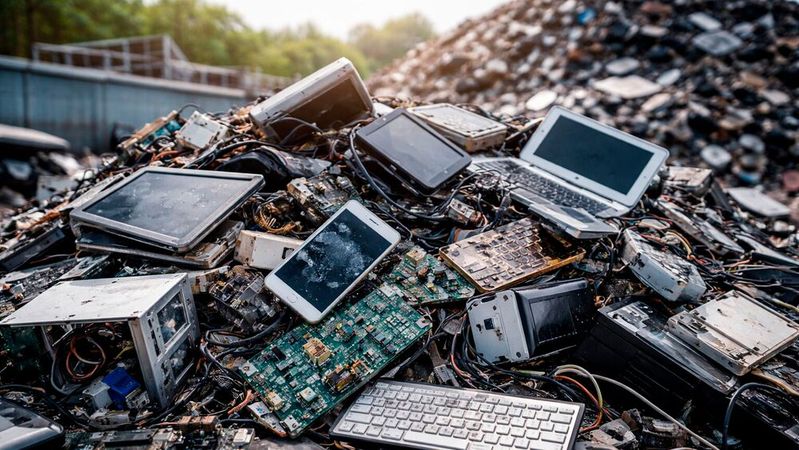 Elektroschrott: Ein Symbolbild(Bild:  Dall-E / KI-generiert)