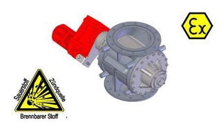 Solids-Zellenradschleuse Typ SRVP  (Bild: S.S.T.-Schüttguttechnik)