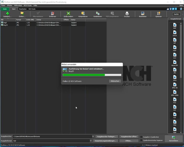 Pixillion wandelt Fotos um. (Joos (Screenshot))