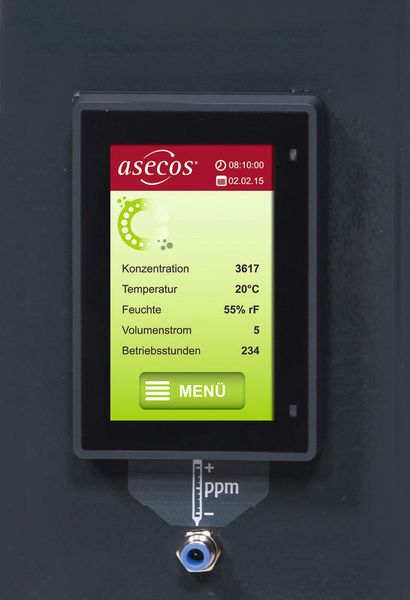 Die Sicherheitsschränke verfügen über eine Überwachungselektronik mit modernem 4,7-Zoll-Grafikdisplay mit Touch-Steuerung. (Bild: asecos)