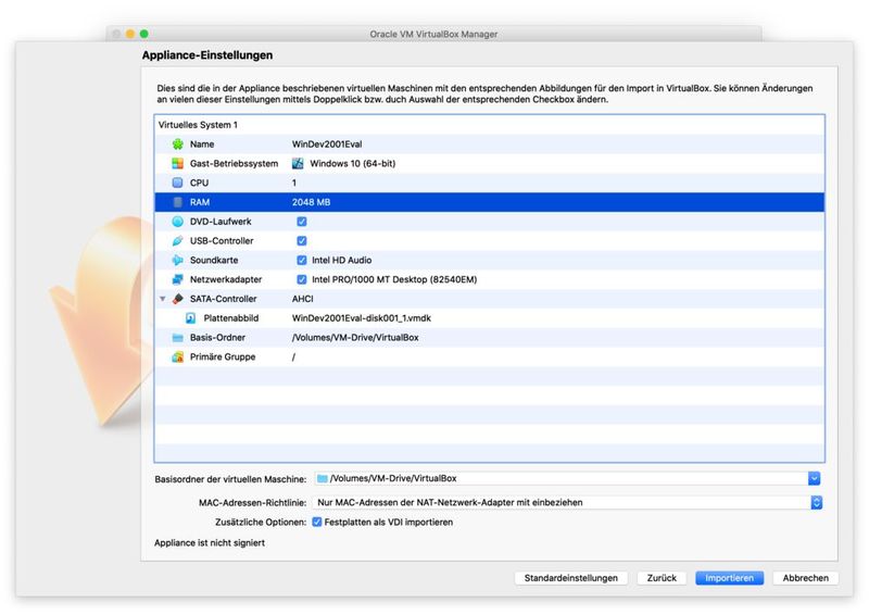 Microsoft stellt eine fertige Entwickler-VM bereit. Diese darf ohne Lizenzcode 50 Tage genutzt werden. (Bild: Rentrop / Oracle)