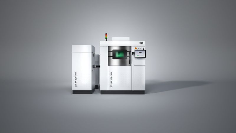 Das Metallfertigungssystem im Detail: • Bauvolumen: 250 x 250 x 325 mm (9,85 x 9,85 x 12,8 Zoll) • Leistung: Ein (1) 1.000-Watt-Laser • Produktiv: Eine Baurate von bis zu 55,4 (mm³/h) • Scangeschwindigkeit: bis zu 7,0 m/s (23 ft/s) • Fokusdurchmesser: ~ 90 µm(Bild: EOS)