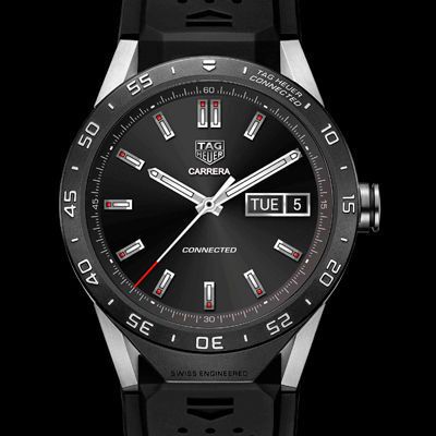 Eine Absicht sei gewesen, dass die «Connected» nicht wie eine Computeruhr aussehe. (Bild: Tag Heuer/Intel/dpa)