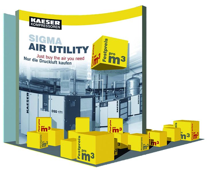 Erhöhte Flexibilität und Druckluft-Verfügbarkeit, mehr Kostentransparenz und weniger Druckluftkosten - diese Vorteile bietet das Druckluft-Contracting-Modell Sigma-Air-Utility von Kaeser. Bild: Kaeser (Archiv: Vogel Business Media)