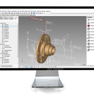 Das übliche Vorgehen ist bisher, ein 3D-Modell aus dem CAD-System in Zeiss Calypso zu importieren und dann mithilfe der Software anhand einer technischen 2D-Zeichnung die Messungen zu definieren. Der Anwender bestimmt für die Messelemente die entsprechende Messtrategie.